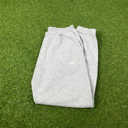00s Nike Wide Leg Cotton Joggers Grey Small