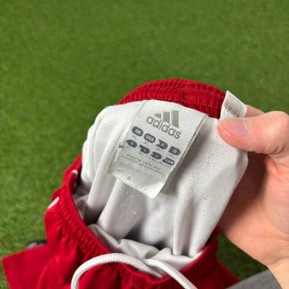 00s Adidas Football Shorts Red XL
