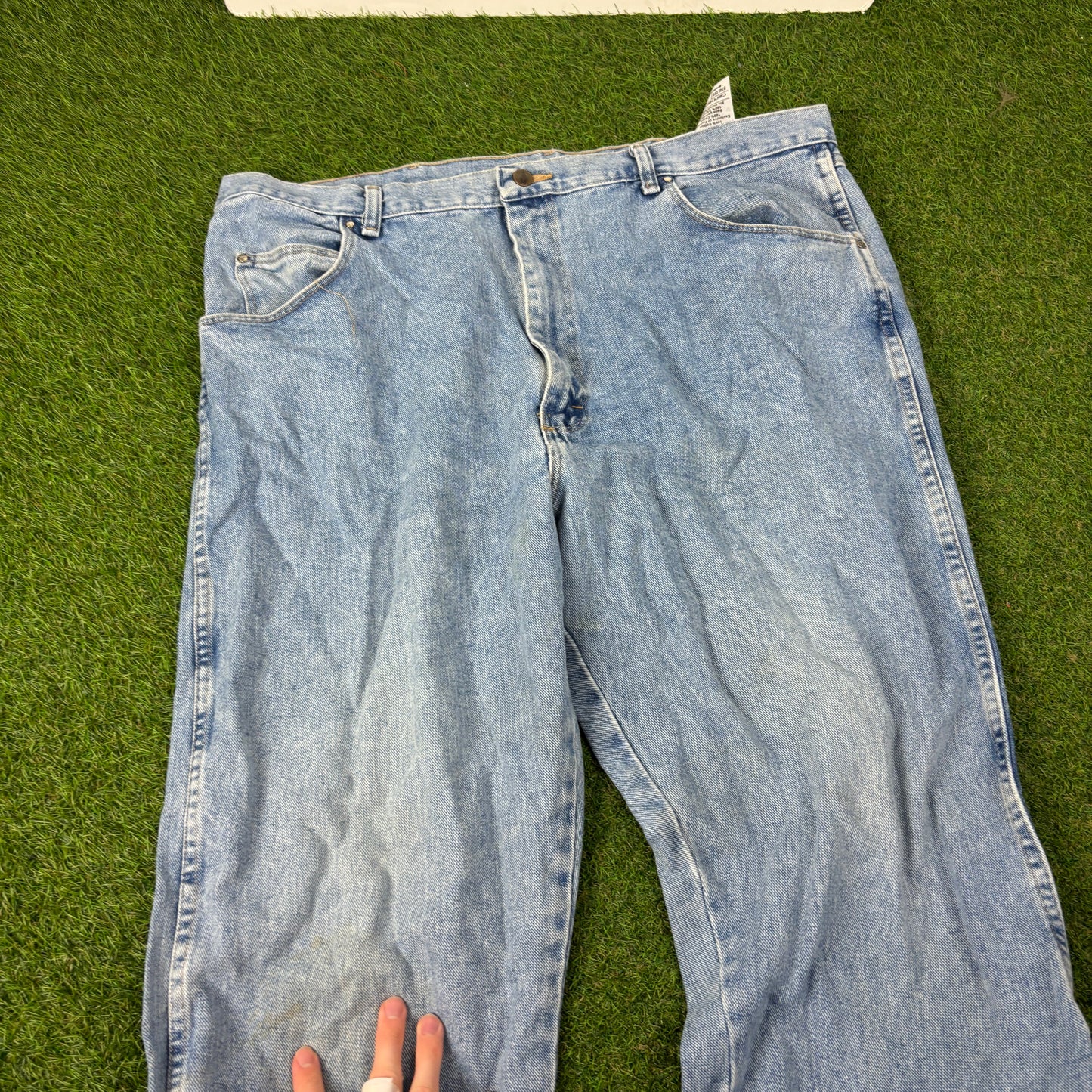 00s Carhartt Workwear Trousers Joggers Blue Large 36x34