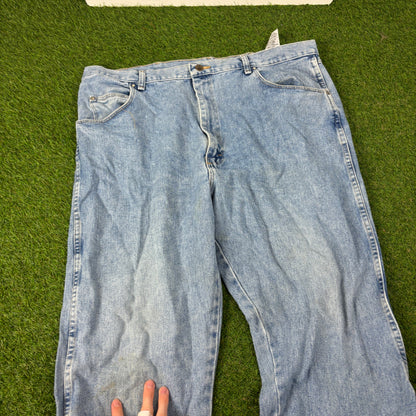 00s Carhartt Workwear Trousers Joggers Blue Large 36x34