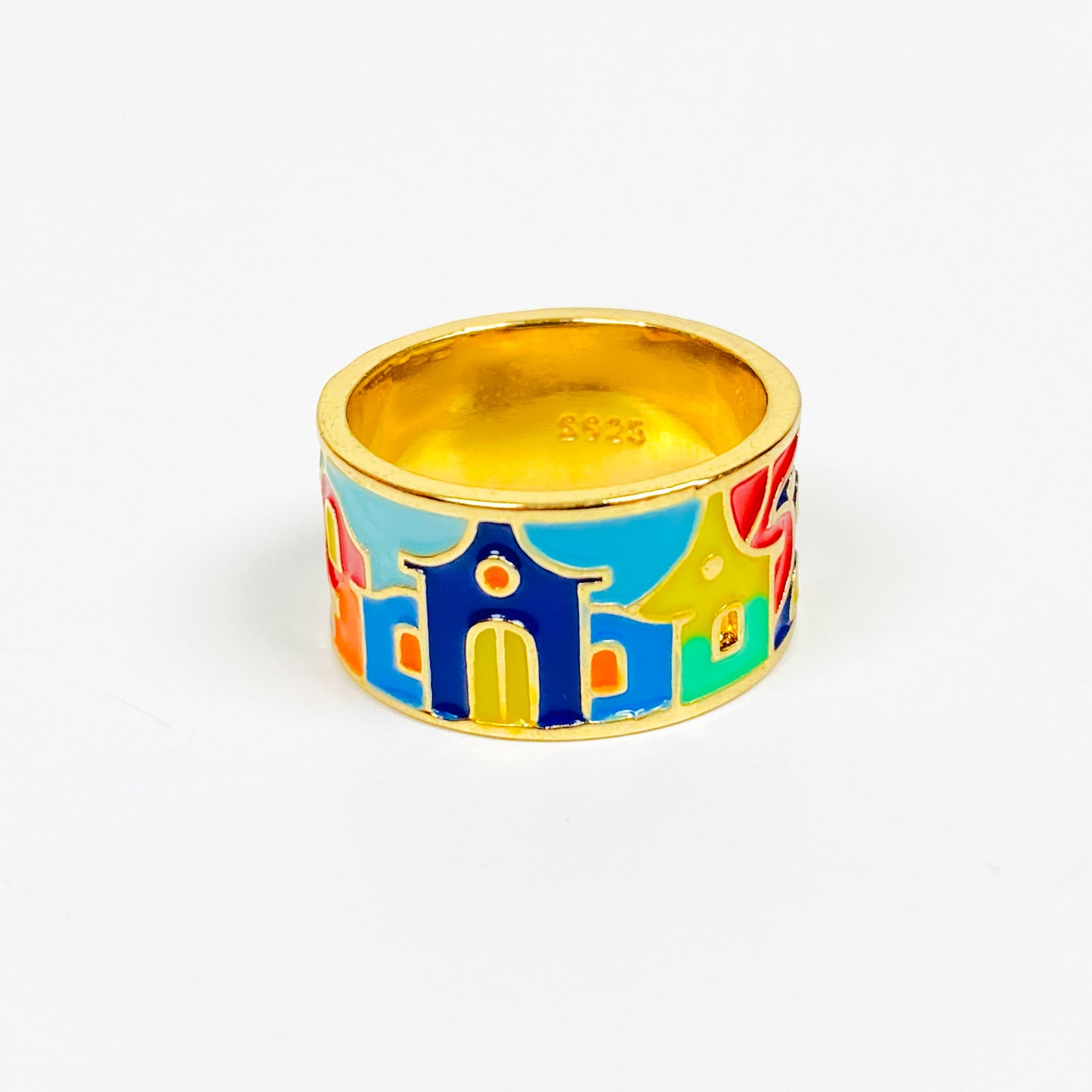 Retro Vintage House Ring Gold