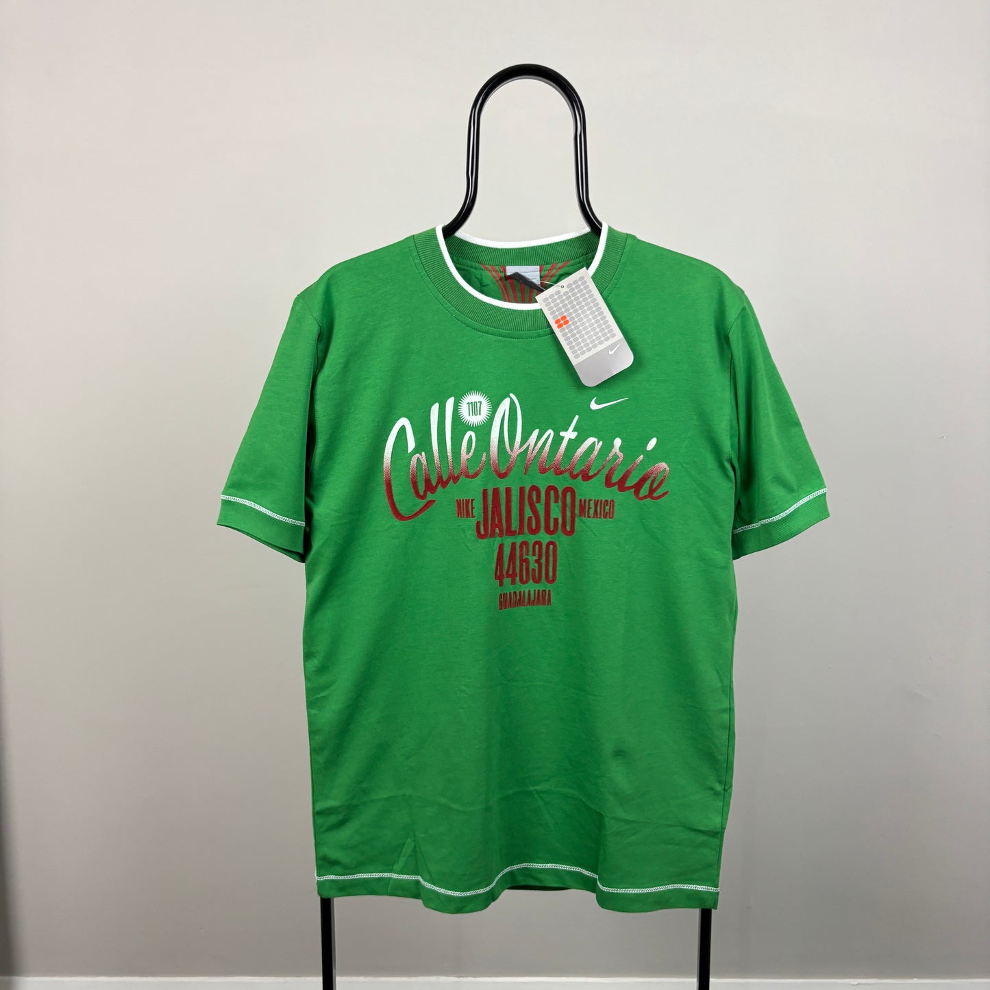 00s Nike Mexico Football T-Shirt Green Medium