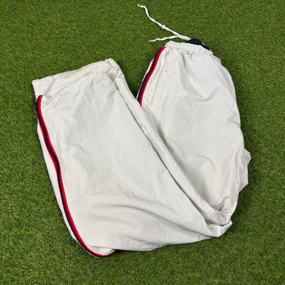 00s Nike Full Zip Piping Joggers White Large