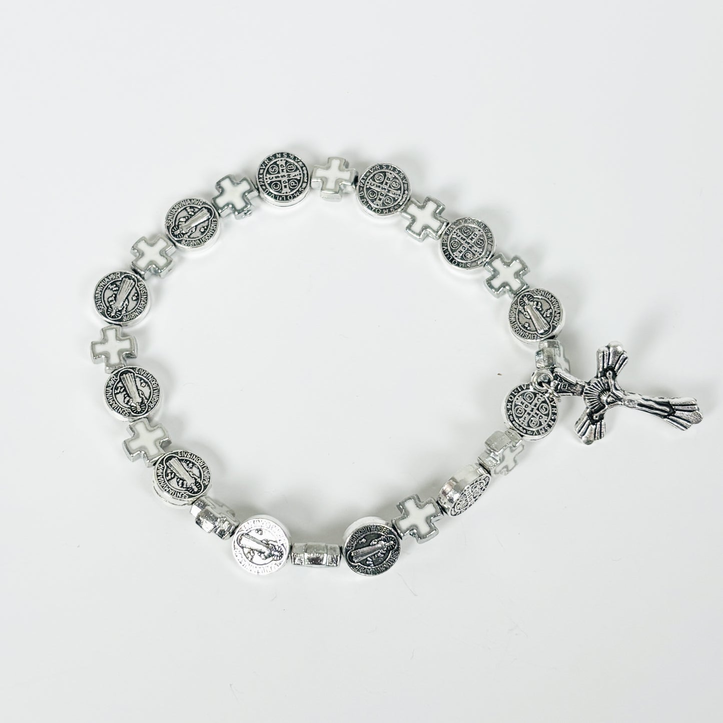 Vintage Jesus Bracelet Silver