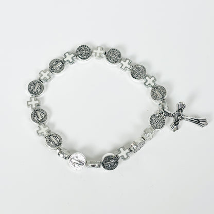 Vintage Jesus Bracelet Silver