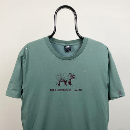 00s Nike ACG Bear Trail Running T-Shirt Green Medium