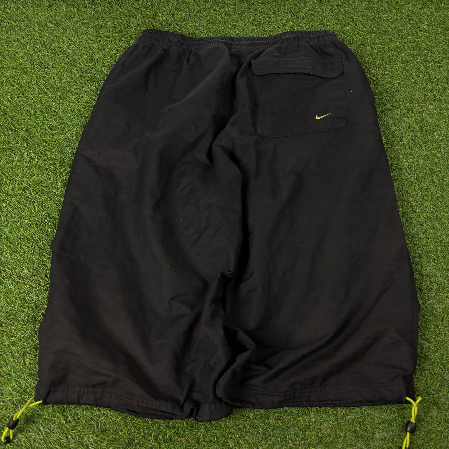 00s Nike Baggy Toggle Shorts Black Small