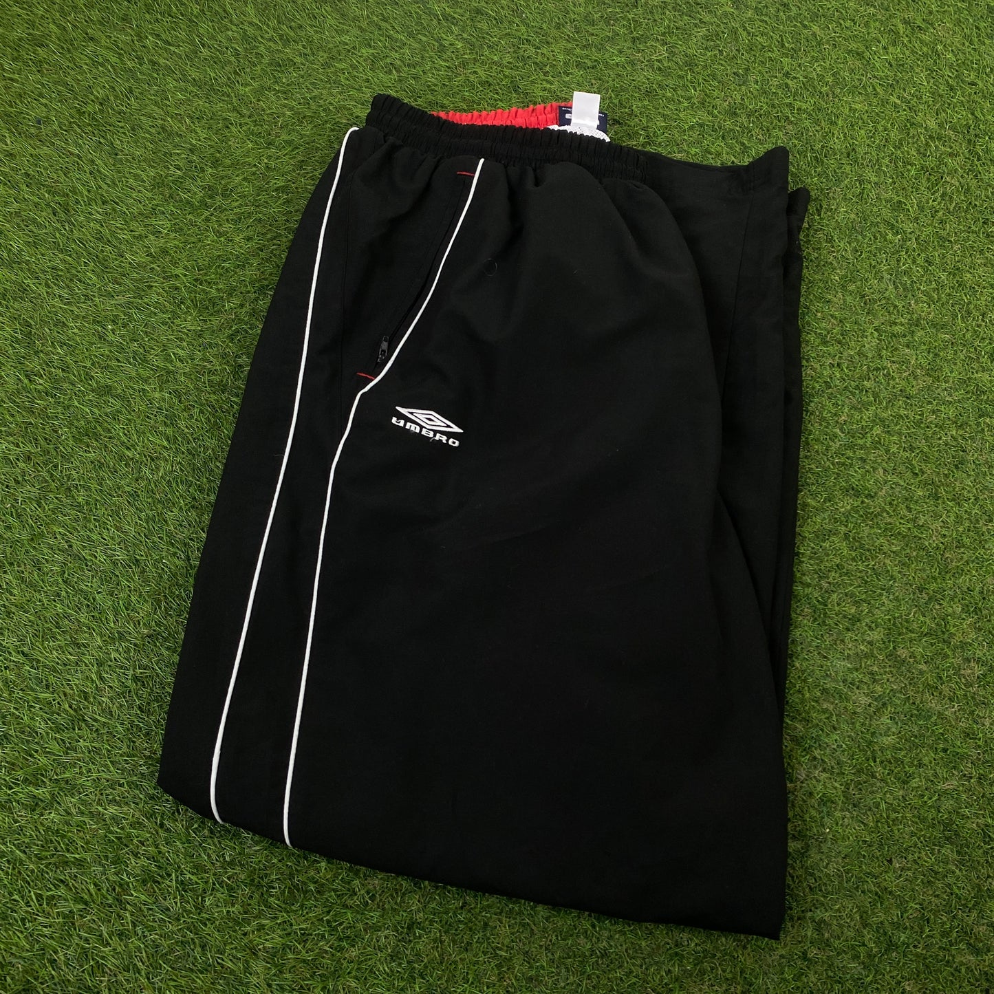 Retro Umbro Piping Joggers Black XXL