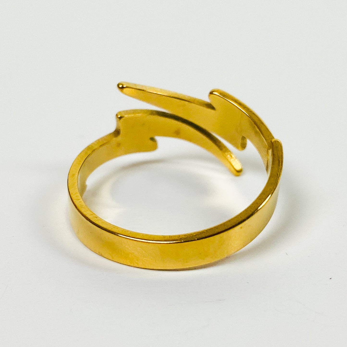 Retro Vintage Lightning Ring Gold