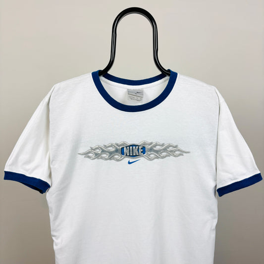 00s Nike Flame T-Shirt White XL