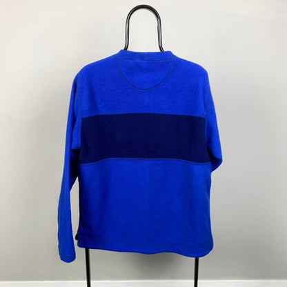 90s Timberland Fleece Sweatshirt Blue Medium