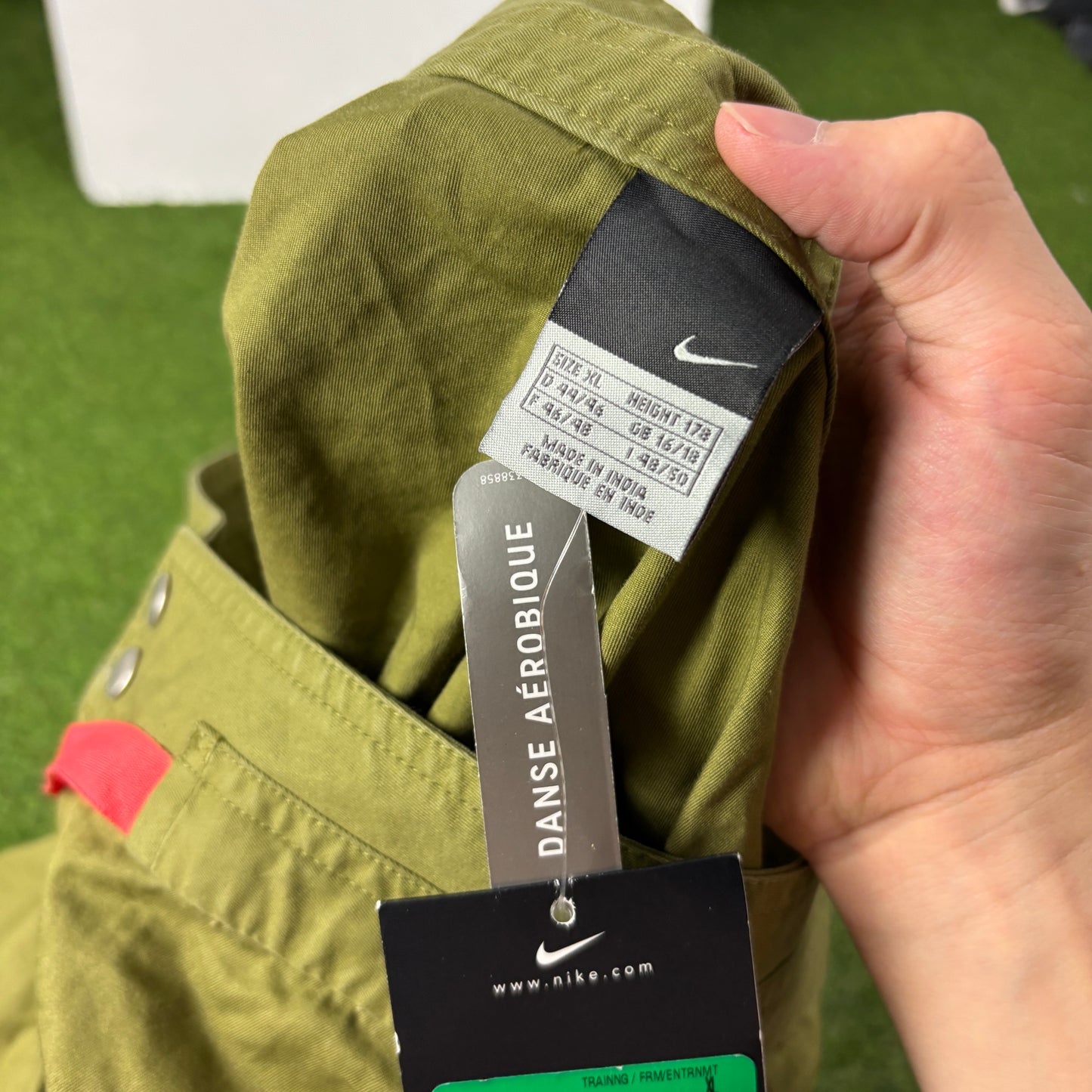 00s Nike Cargo Trousers Joggers Green XL