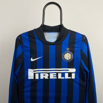 00s Nike Inter Milan Football Shirt T-Shirt Black Medium