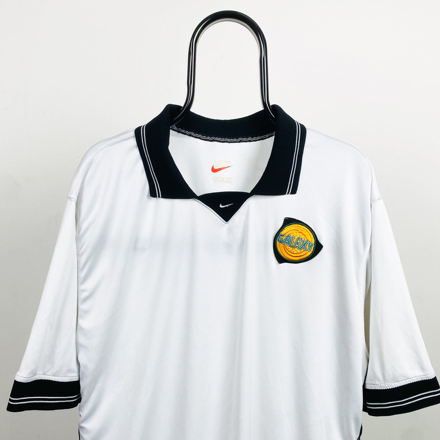 90s Nike LA Galaxy Football Shirt T-Shirt White XL