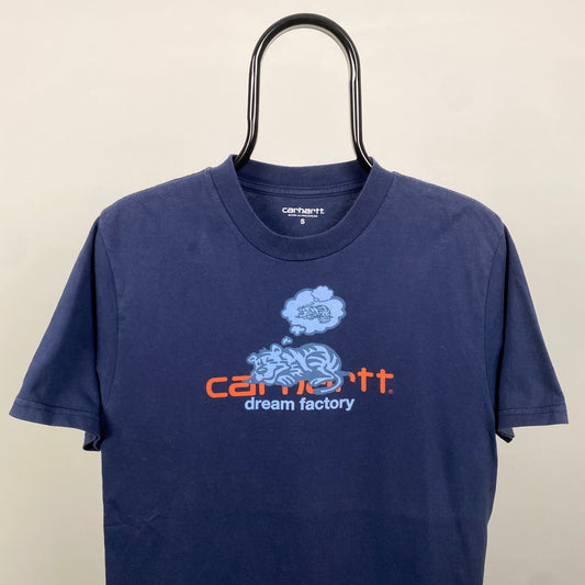00s Carhartt Tiger T-Shirt Blue Small