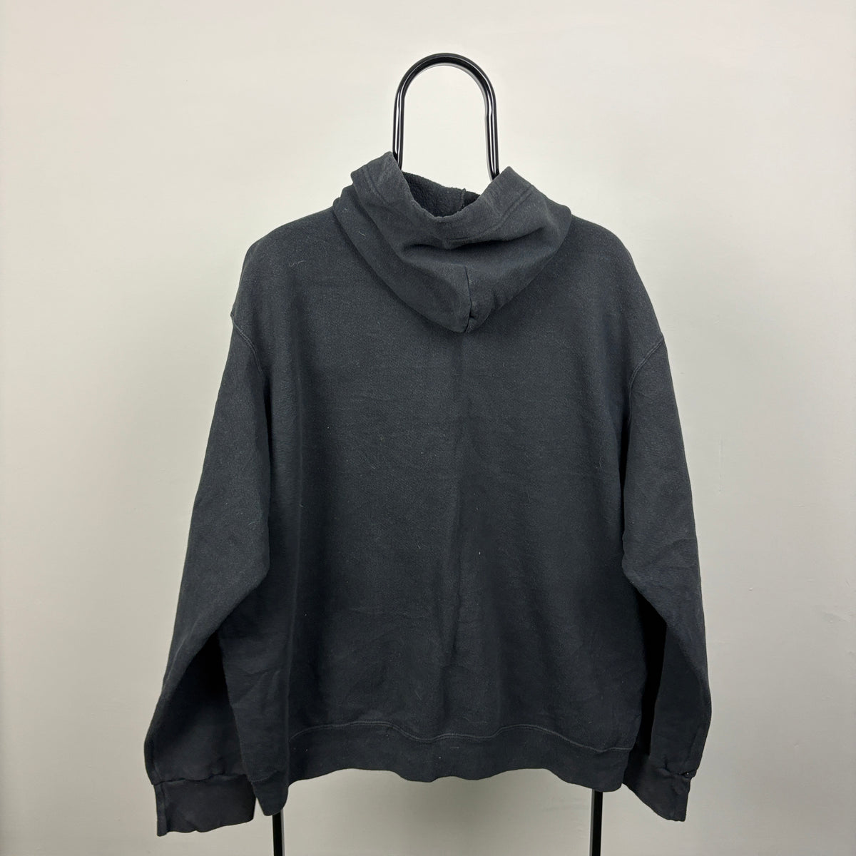 00s Nike Centre Swoosh Hoodie Black Large