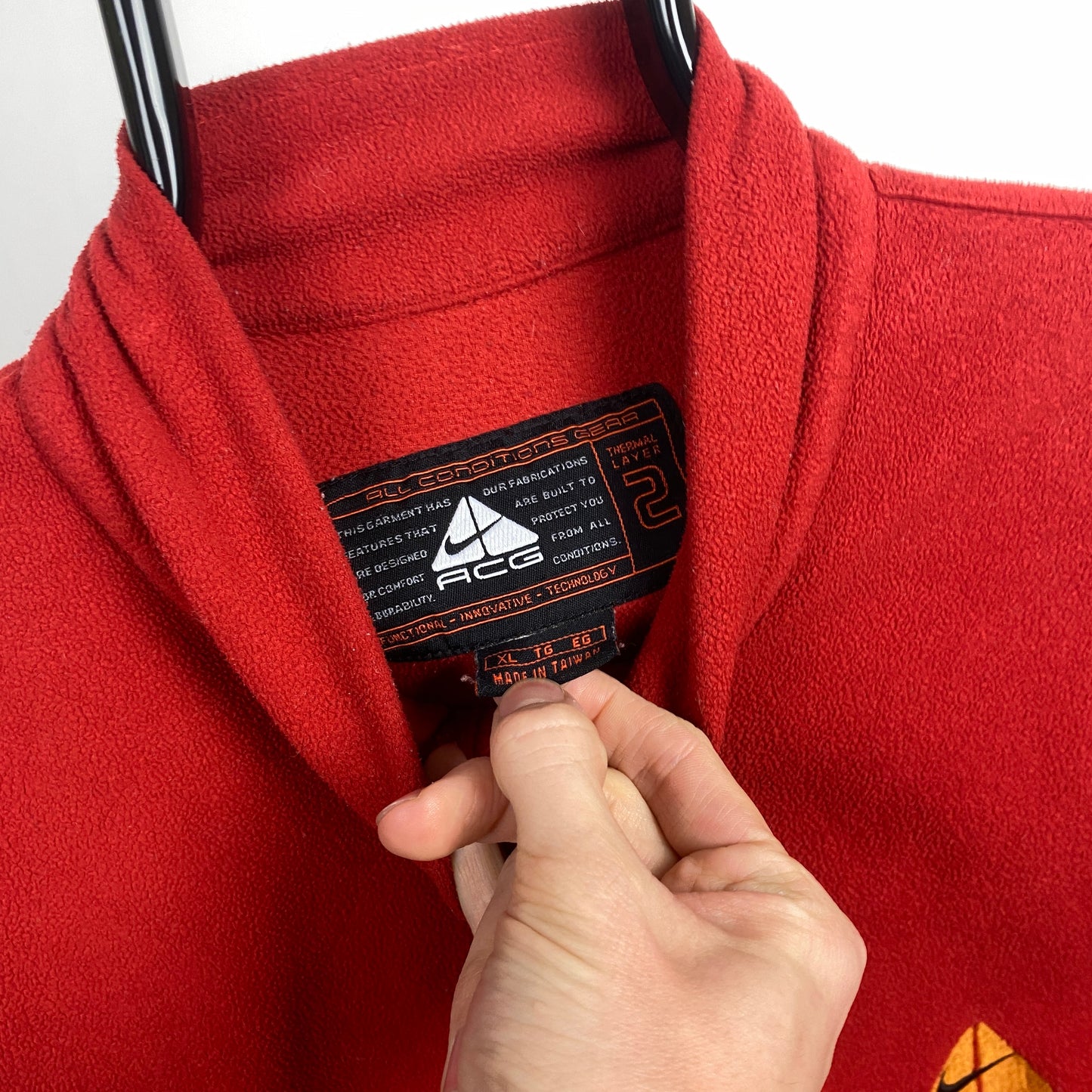 90s Nike ACG Fleece Sweatshirt Red XL