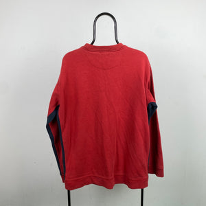 00s Nike Sweatshirt Red Large