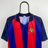 Retro 90s Barcelona Fan Style Football Shirt T-Shirt Red XL