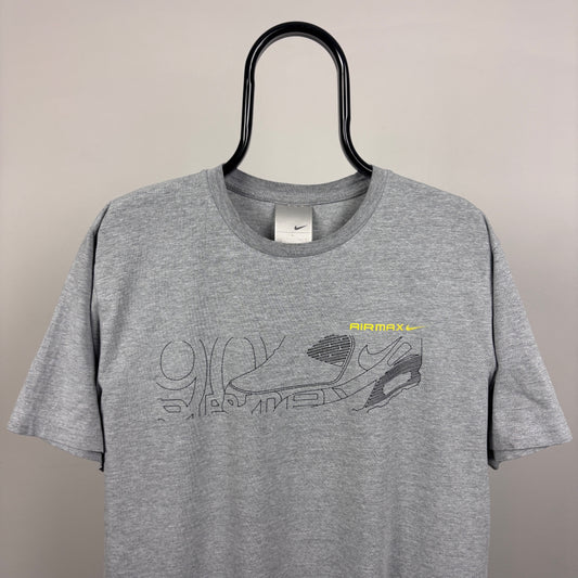 00s Nike Air Max 90 T-Shirt Grey Large