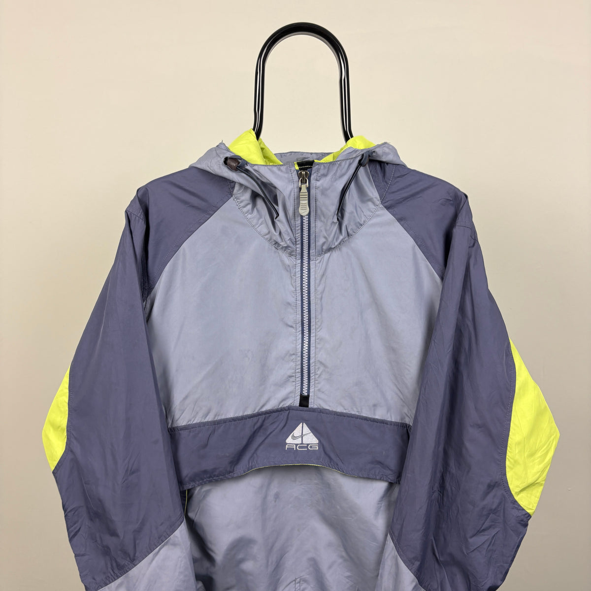 90s Nike ACG Packable Windbreaker Jacket Purple Medium