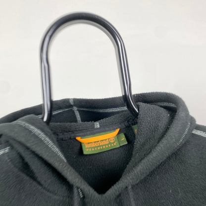 Retro Timberland Fleece Hoodie Black Large