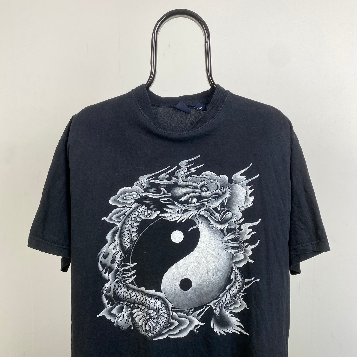 Retro 90s Dragon T-Shirt Black XL