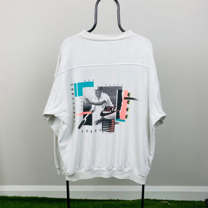 90s Nike Challenge Court Sweatshirt White XL