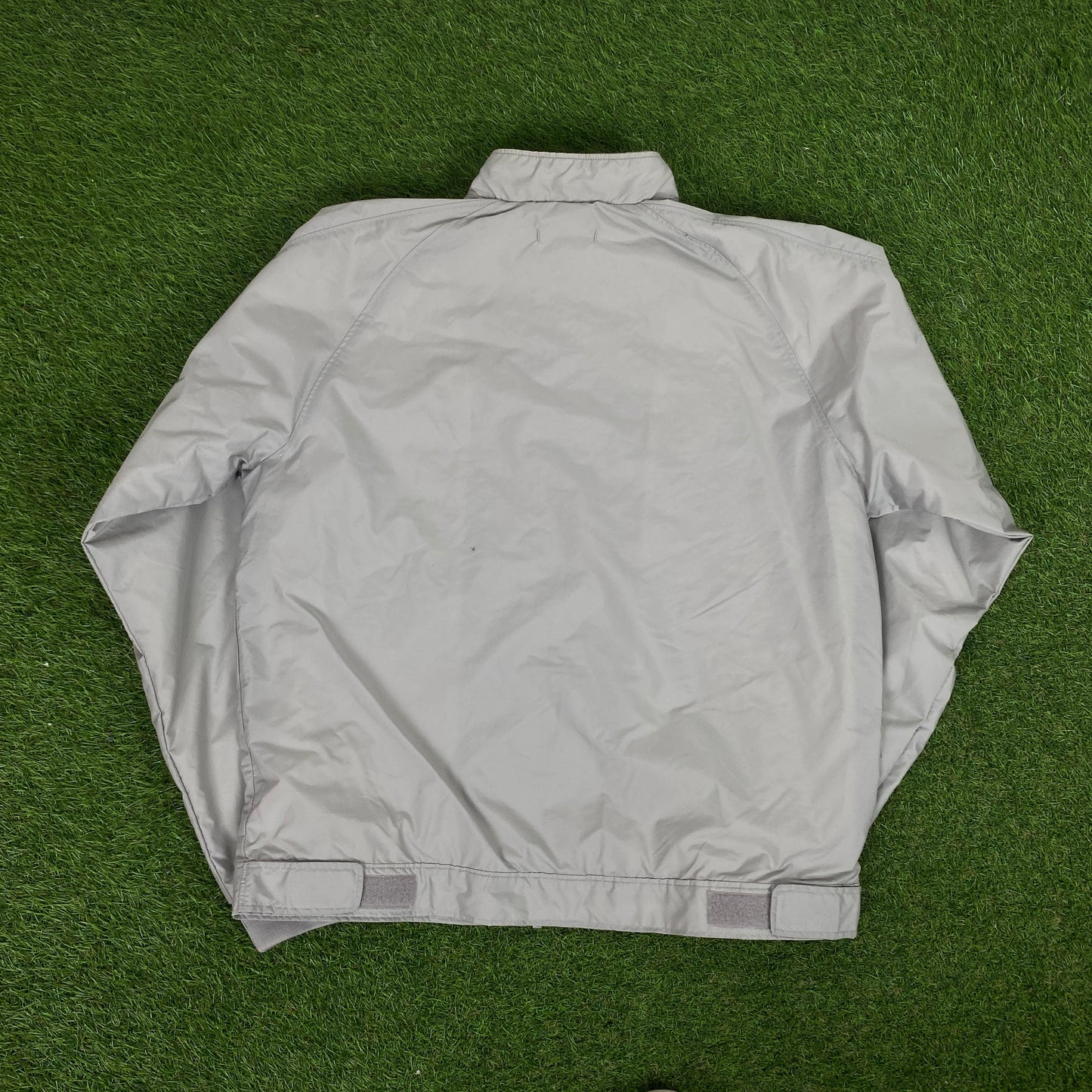 00s Nike Windbreaker Jacket + Joggers Set Grey Medium