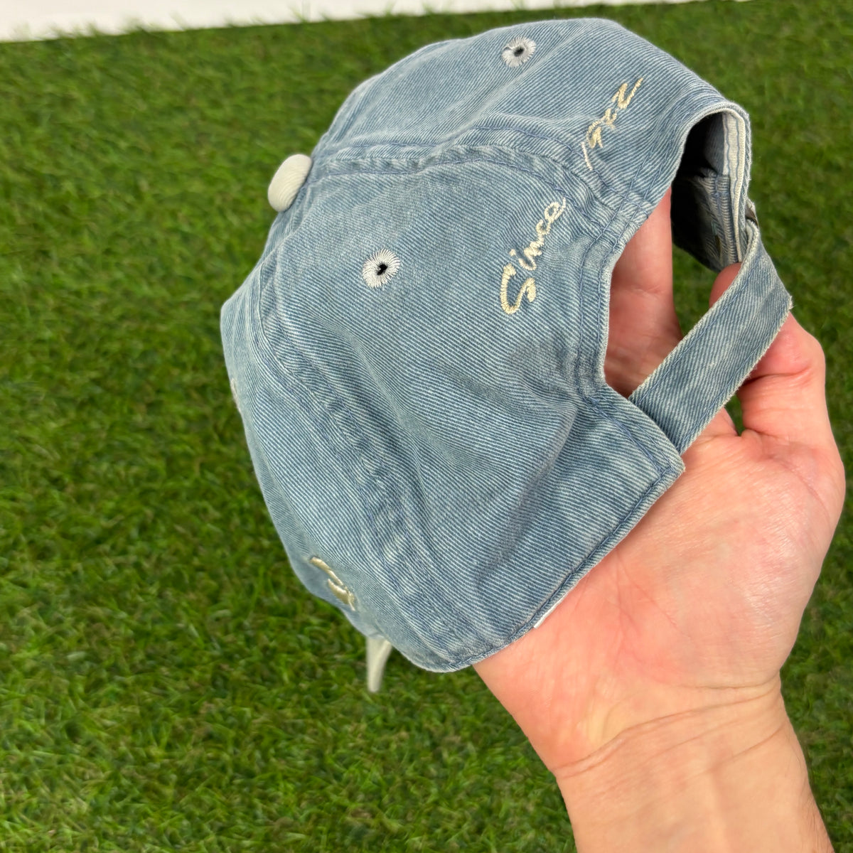90s Nike Denim Hat Blue