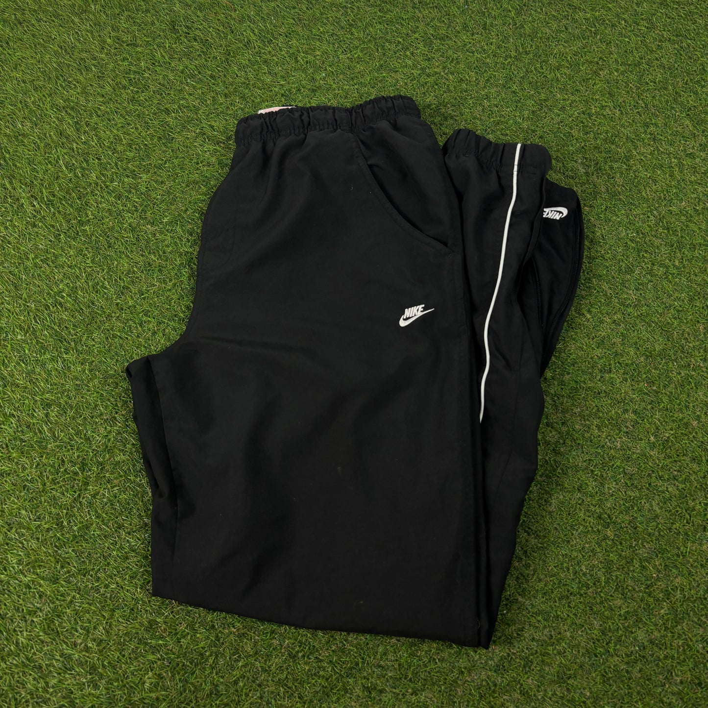 00s Nike Piping Joggers Black Large