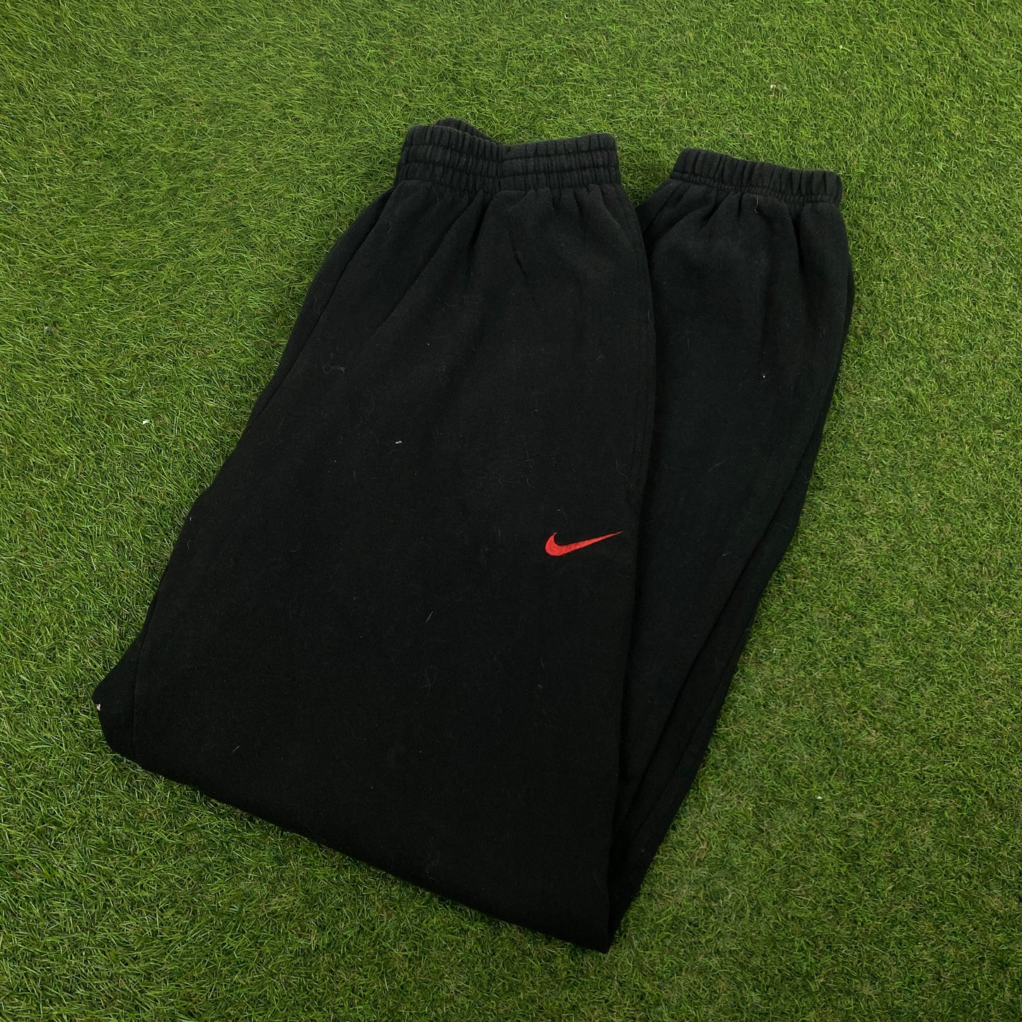 90s Nike Wide Leg Cotton Joggers Black Medium