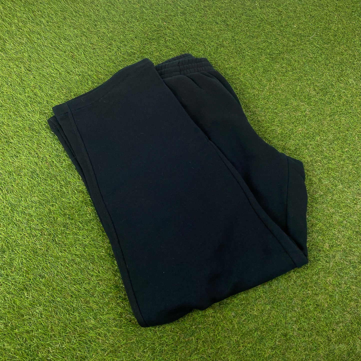 00s Nike Wide Leg Cotton Joggers Black Large