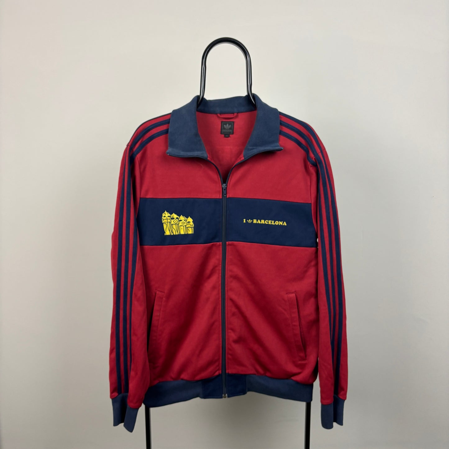 00s Adidas I Love Barcelona Jacket Red XL
