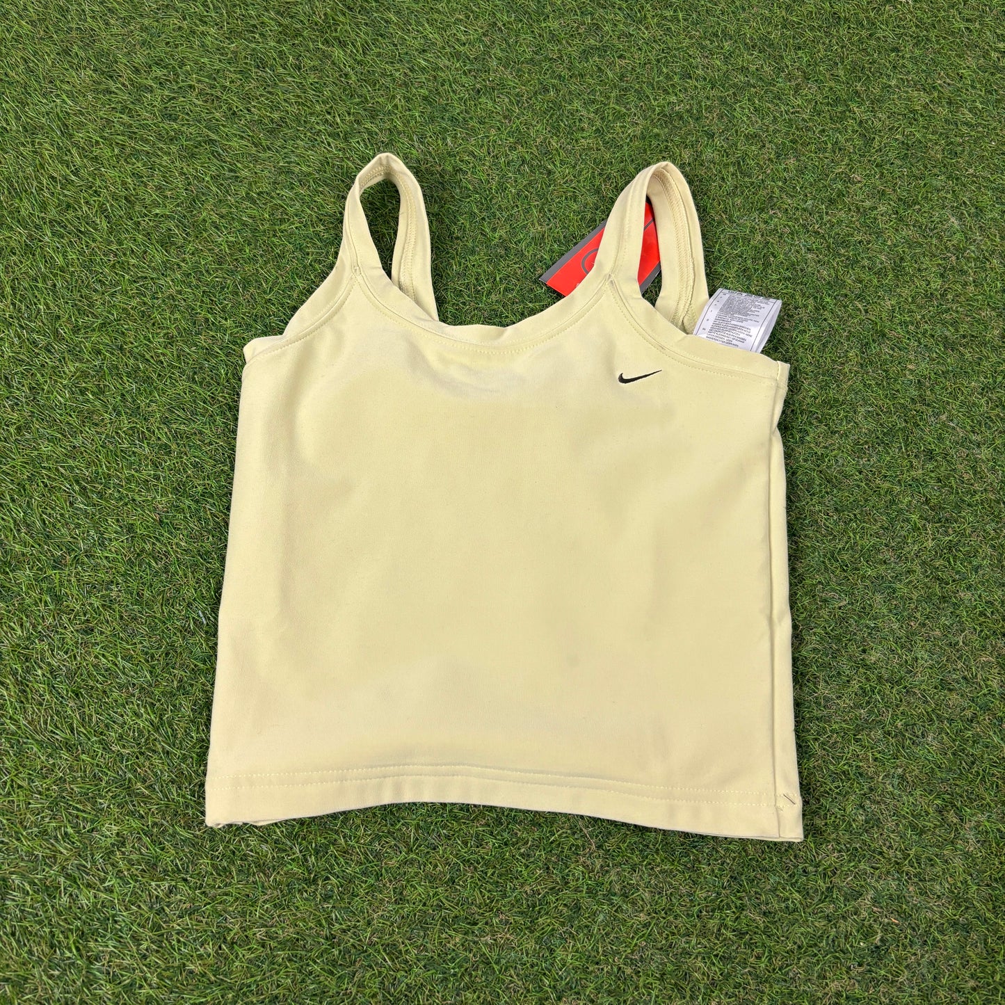 00s Nike Sports Bra Vest T-Shirt Green Small