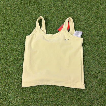 00s Nike Sports Bra Vest T-Shirt Green Small