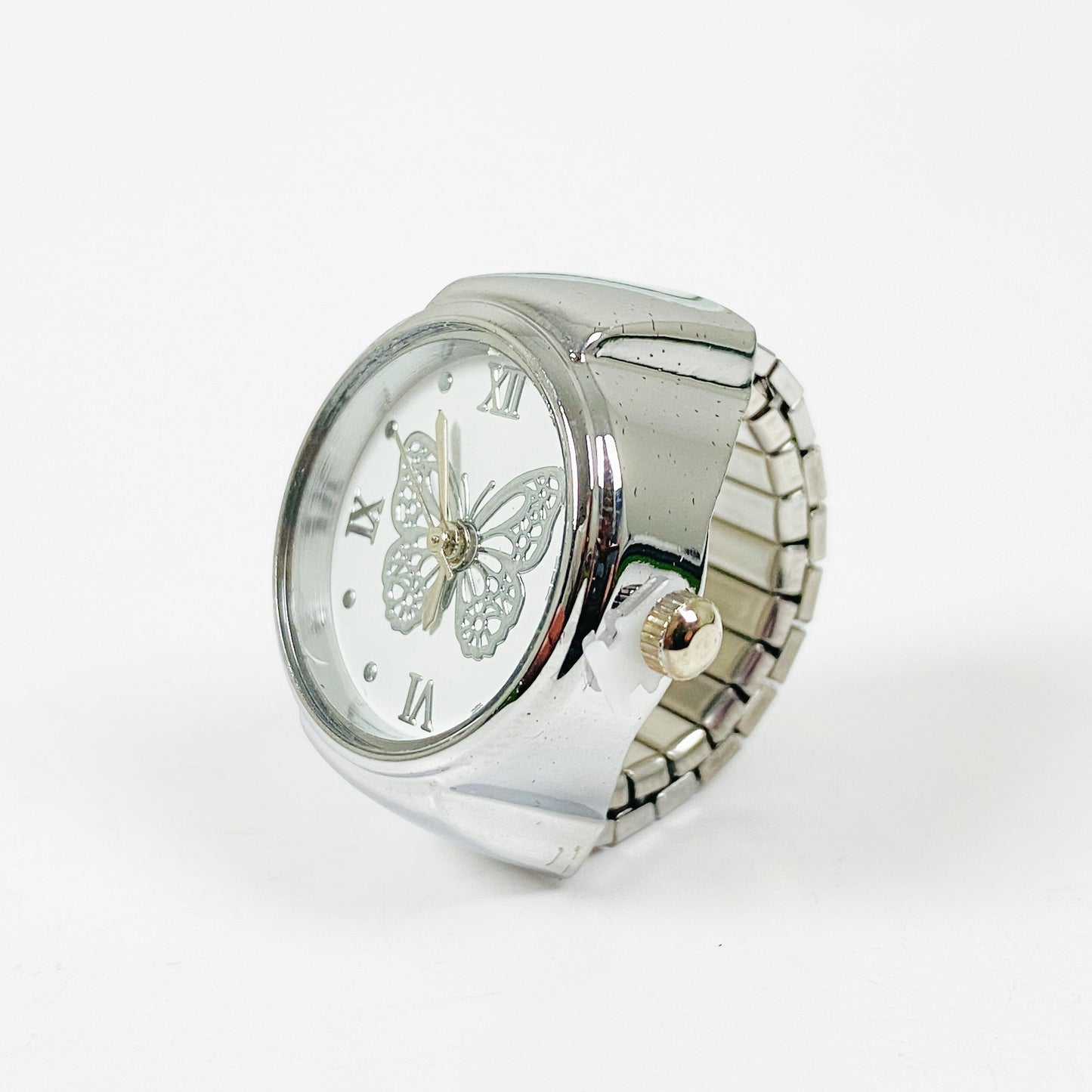 Adjustable Butterfly Watch Ring