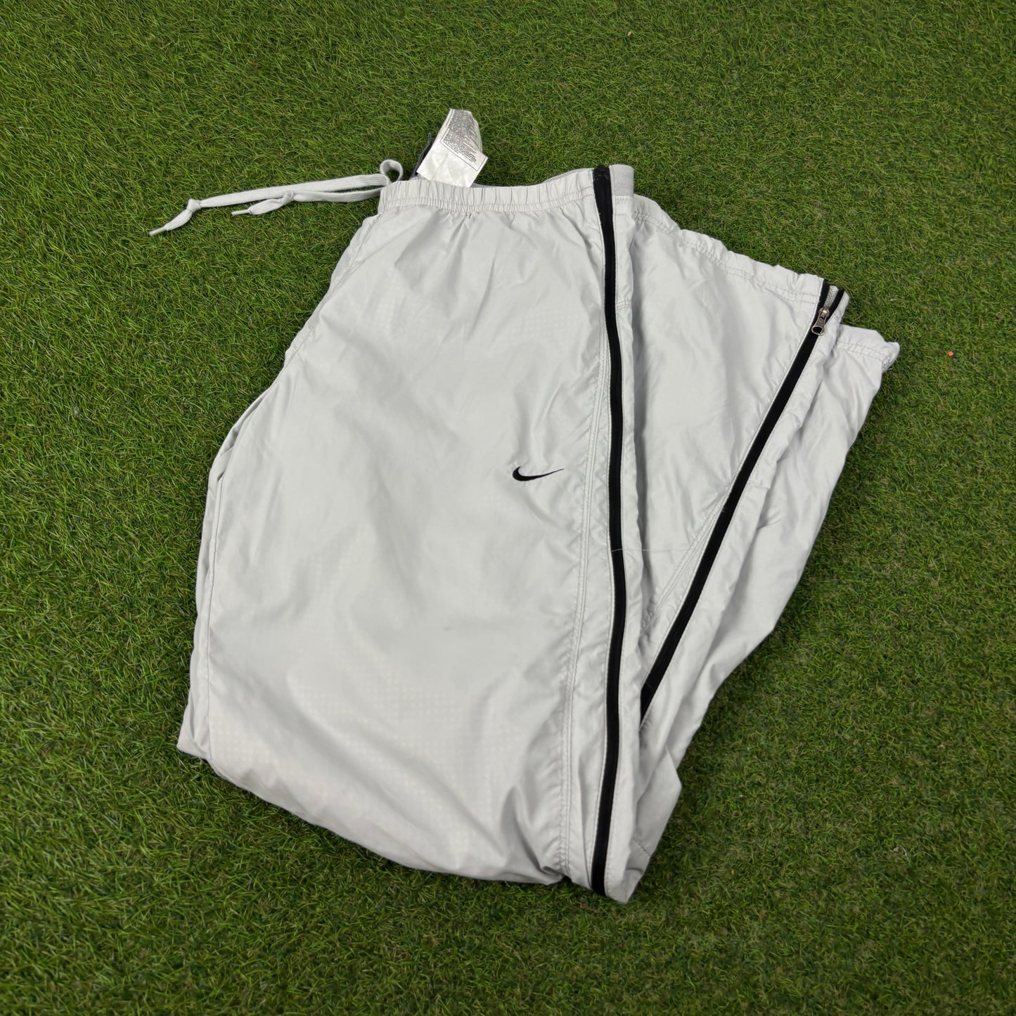 00s Nike Full Zip Piping Joggers Grey Small