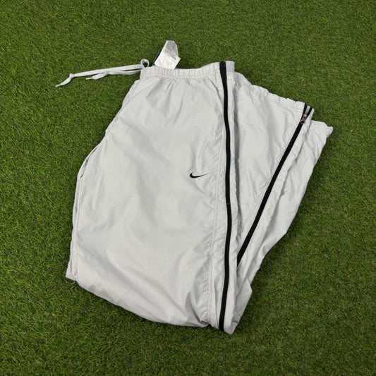 00s Nike Full Zip Piping Joggers Grey Small