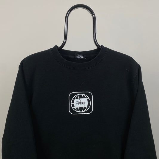 00s Stussy Sweatshirt Black Small