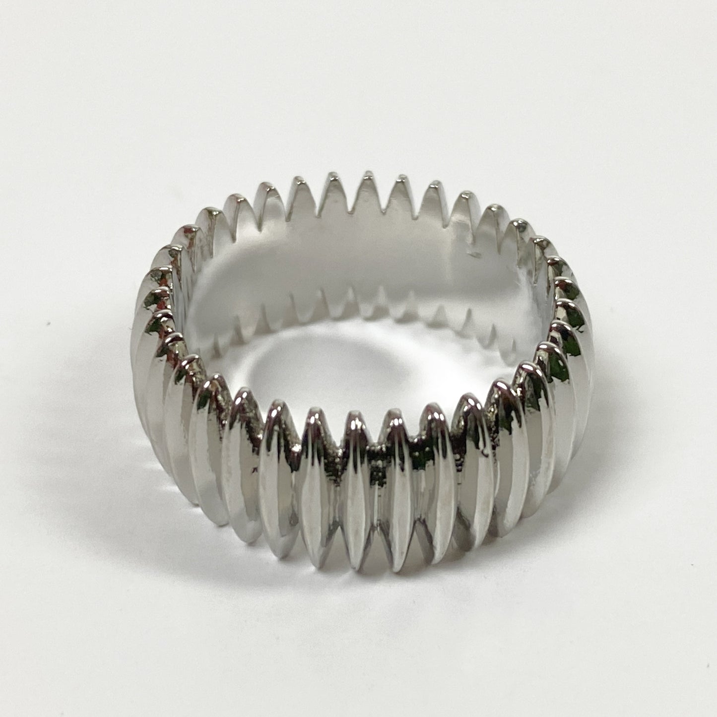 Retro Vintage Pine Ring Silver