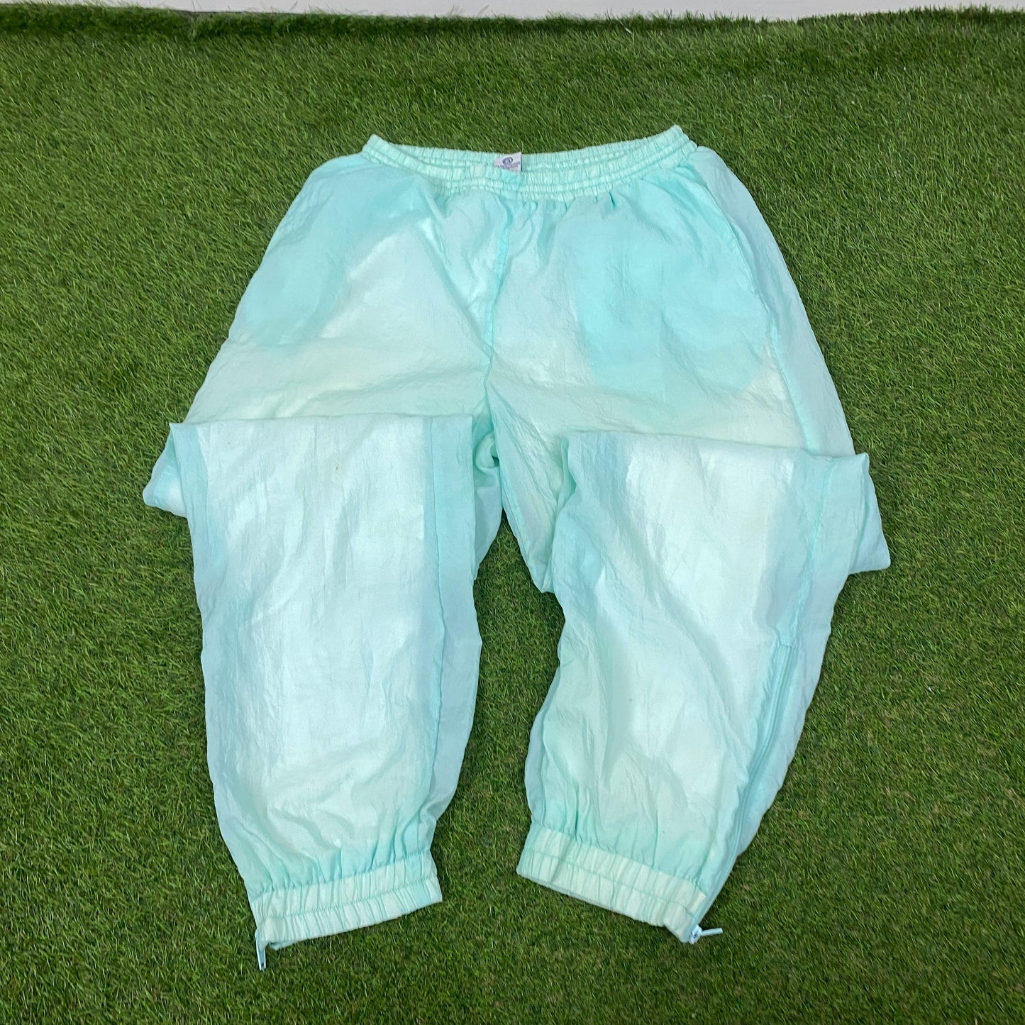 90s Rodeo Shell Tracksuit Jacket + Joggers Set Baby Blue Largeh