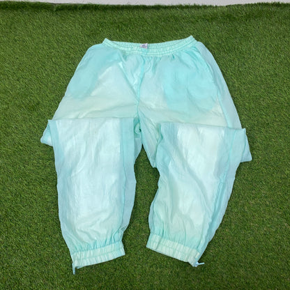 90s Rodeo Shell Tracksuit Jacket + Joggers Set Baby Blue Largeh