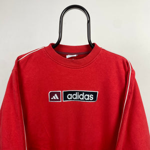 00s Adidas Sweatshirt Red Small