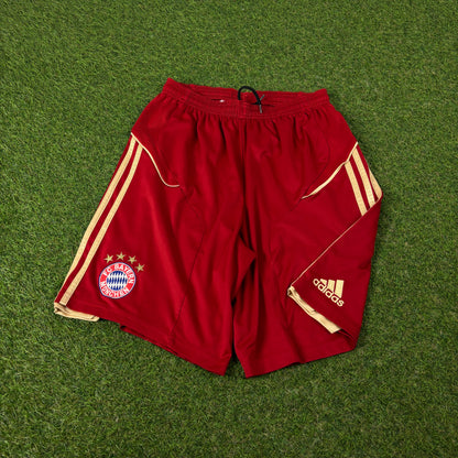 00s Adidas Bayern Munich Football Shorts Red Small