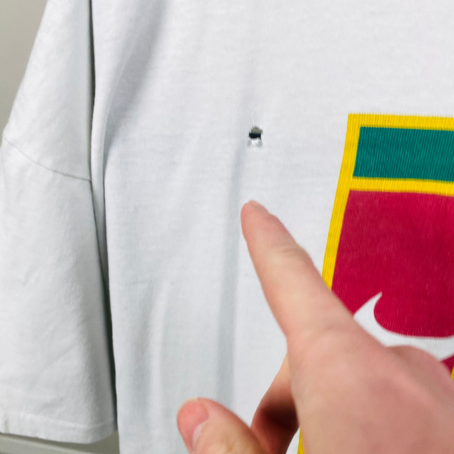 90s Nike Challenge Court T-Shirt White XL