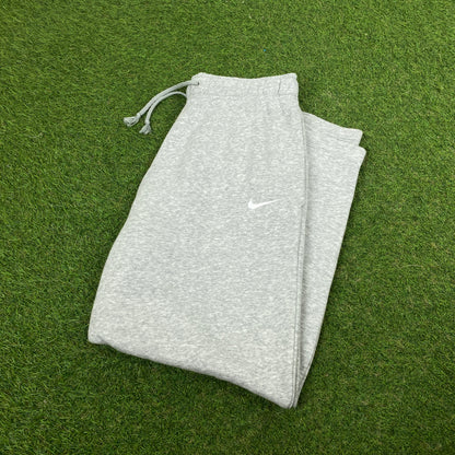 00s Nike Wide Leg Cotton Joggers Grey Small