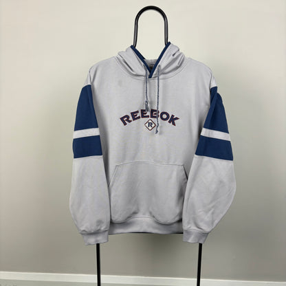 00s Reebok Hoodie Grey Medium