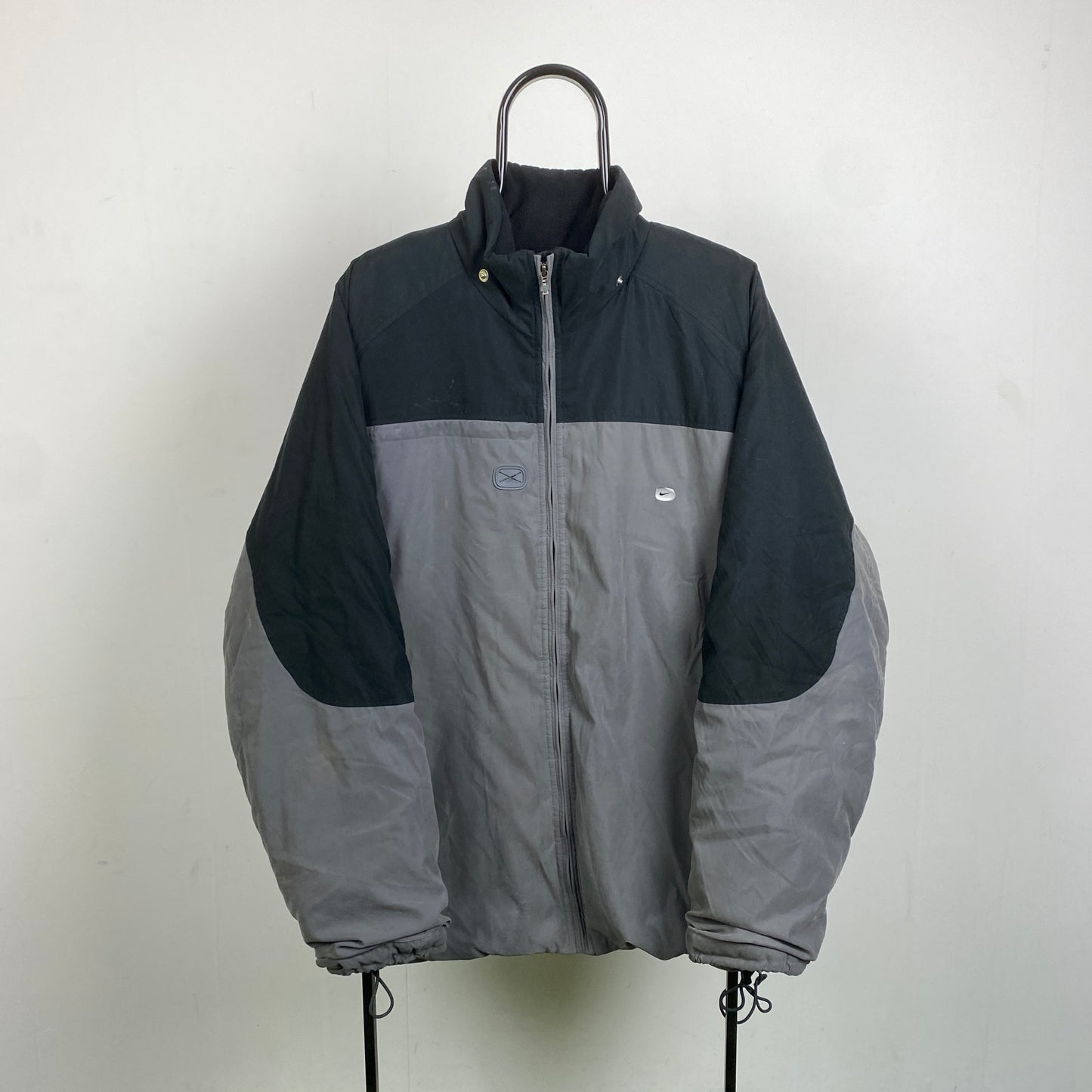 00s Nike Fleece Coat Jacket Black XL