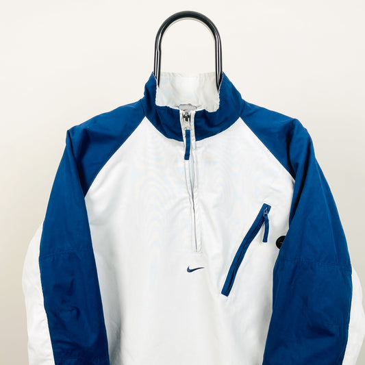 00s Nike Zip Pocket Windbreaker Jacket Blue Small